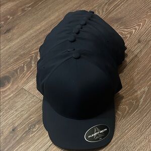 Flexfit delta large XL hats 10 of them black really nice hats, comfortable